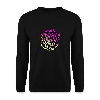 Ibiza Party Girls Holidays - Unisex Sweatshirt - black - Front - Alina (178cm) & Michal (187cm)