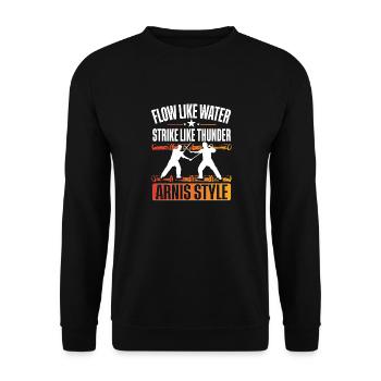 Escrima Arnis Kampfsport - Unisex Pullover - Schwarz - Vorne - Alina (178cm) & Michal (187cm)