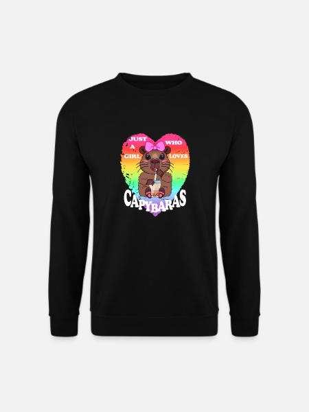 Capybara Bubble tea - Sweat-shirt Unisexe - noir
