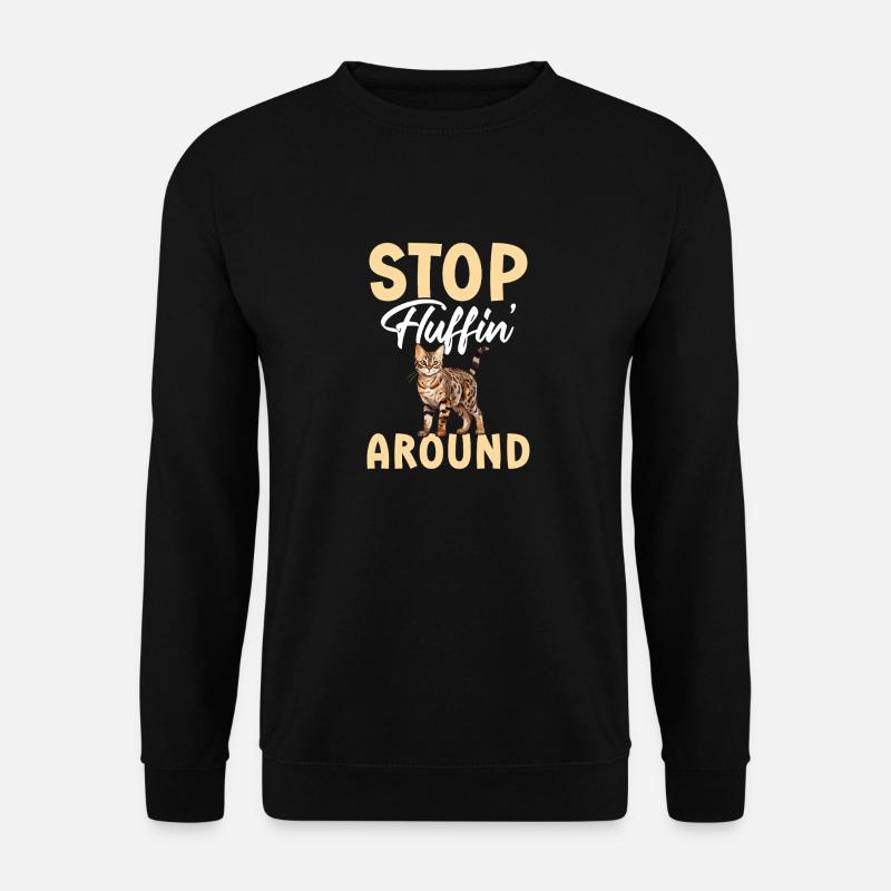 Stop Fluffin' at - Unisex Sweatshirt - black