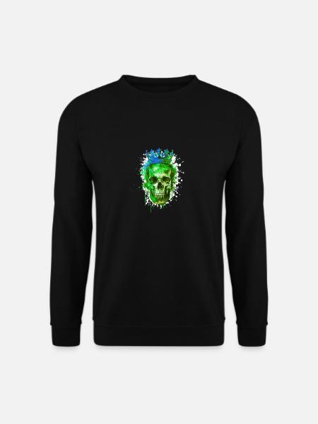 King Skull Crown - Unisex Sweatshirt - black