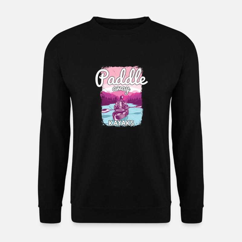 Kajakfahren - Unisex Pullover - Schwarz