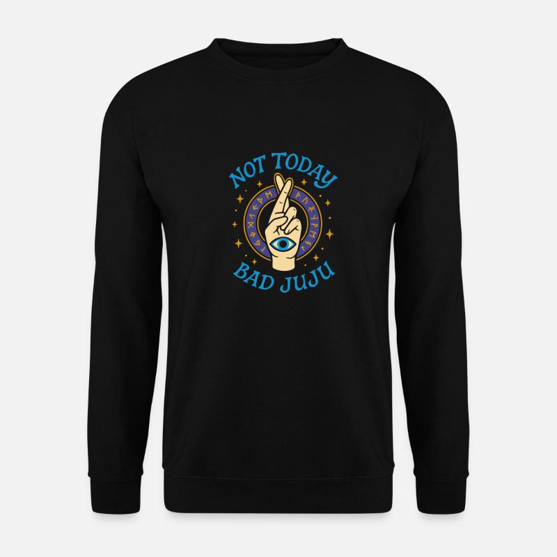 Evil Eye Spiritueller Schutz Mystische Mode - Unisex Pullover - Schwarz