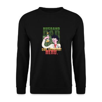 Soil Science Soil Scientist Father - Unisex Sweatshirt - black - Front - Alina (178cm) & Michal (187cm)