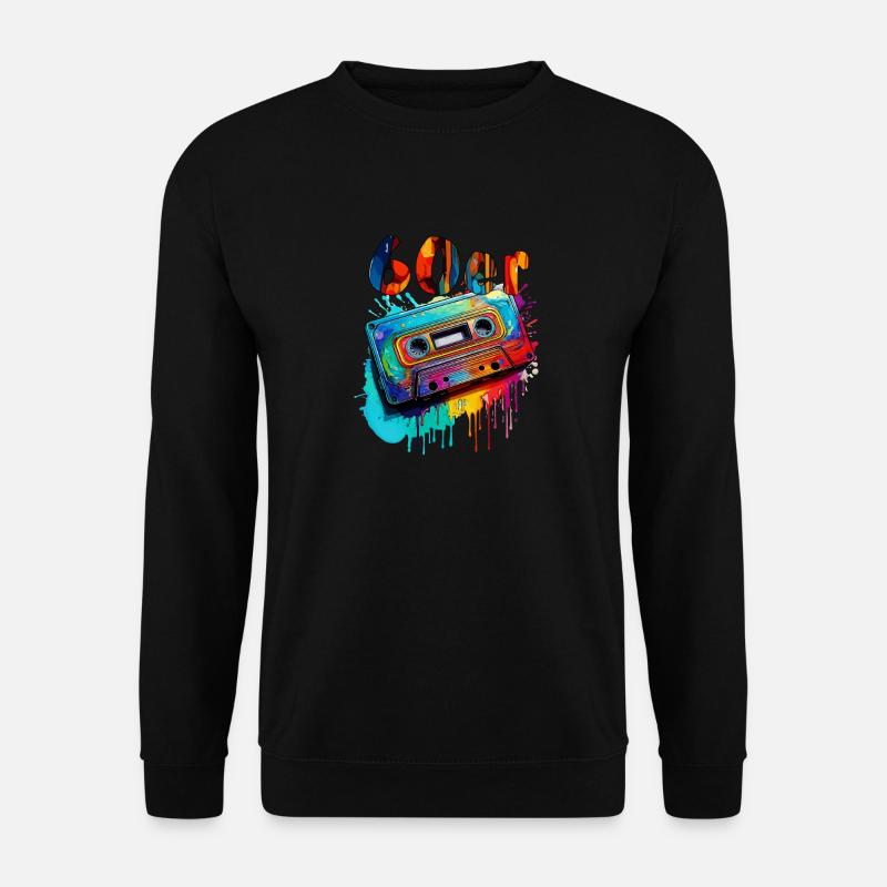 MUSIKKASETTE 60er - Unisex Pullover - Schwarz