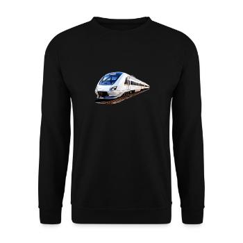 ZUG TRAIN - Unisex Sweatshirt - black - Front - Alina (178cm) & Michal (187cm)