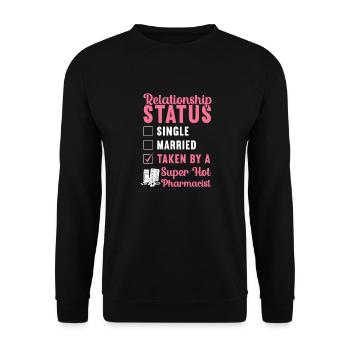 Technicien en pharmacie - Sweat-shirt Unisexe - noir - Devant - Alina (178cm) & Michal (187cm)