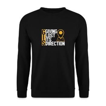 Geographic Information Systems - Unisex Sweatshirt - black - Front - Alina (178cm) & Michal (187cm)