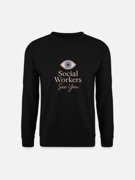 L’assistante sociale soutient le - Sweat-shirt Unisexe - noir