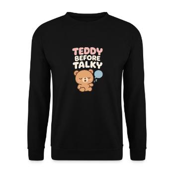 Emotional Support Crew Inner Child Healing - Unisex Sweatshirt - black - Front - Alina (178cm) & Michal (187cm)