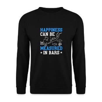 Tauchen Spruch für Meeresliebhaber - Unisex Pullover - Schwarz - Vorne - Alina (178cm) & Michal (187cm)