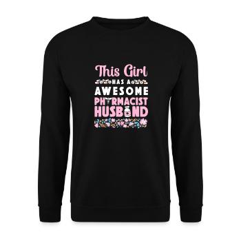 Pharmacy Tech Technician - Unisex Sweatshirt - black - Front - Alina (178cm) & Michal (187cm)