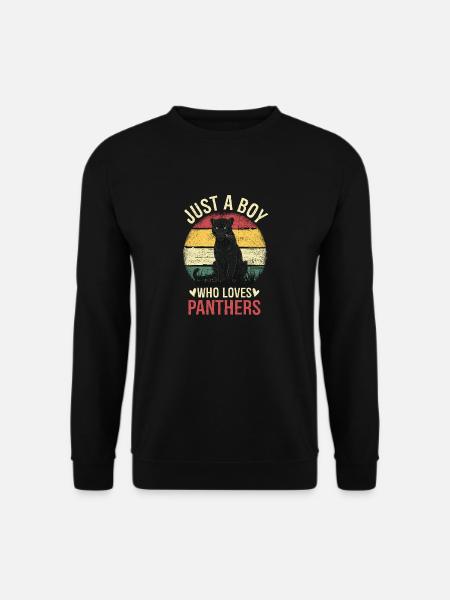 Solo un chico que ama a las panteras - Sudadera unisex - negro
