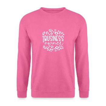 Stolzer Kleinunternehmer Statement Kunst - Unisex Pullover - Pink - Vorne