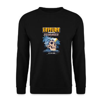 Leisure Tropical Summer - Unisex Pullover - Schwarz - Vorne - Alina (178cm) & Michal (187cm)