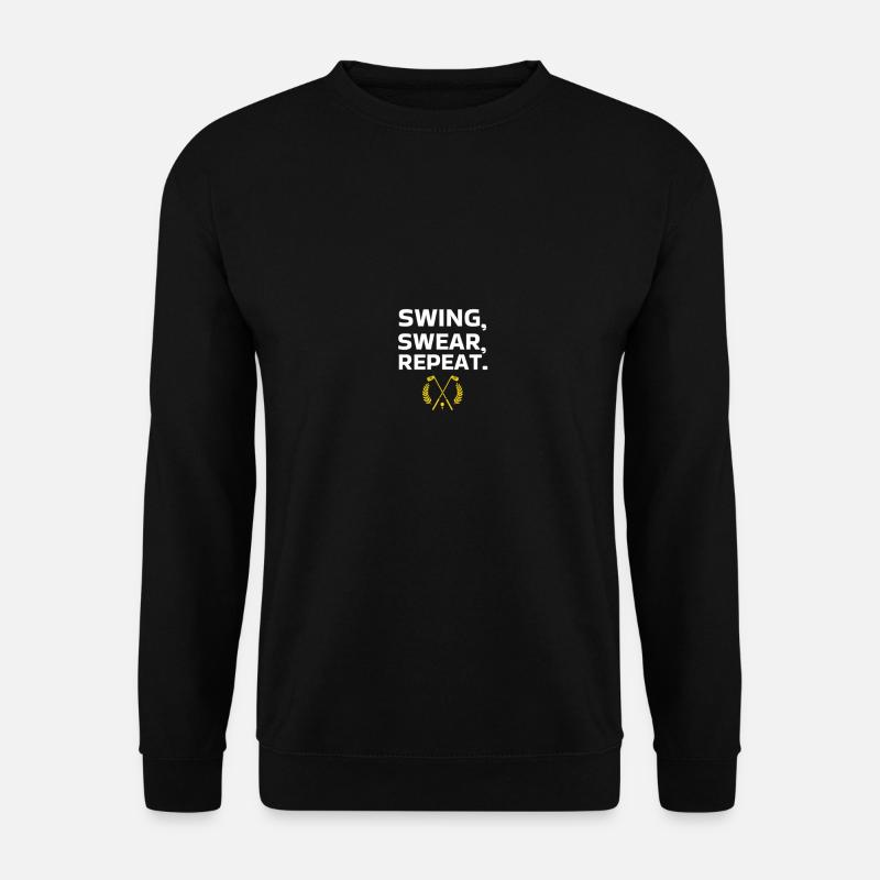 SWING SWEAR REPEAT - Unisex Sweatshirt - black
