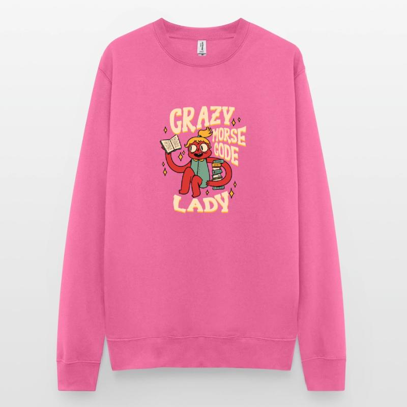 Morsecode Crazy Morse Code Lady Sweat-shirt Unisexe
