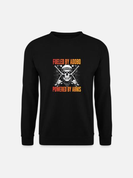 Escrima Fueled By Adobo Powered By Arnis - Unisex Pullover - Schwarz