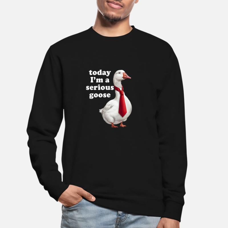 Heute bin ich eine echte Gans Unisex Pullover