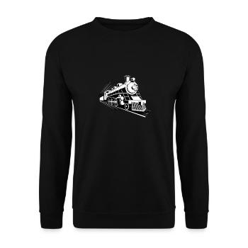 Train - Sweat-shirt Unisexe - noir - Devant - Alina (178cm) & Michal (187cm)