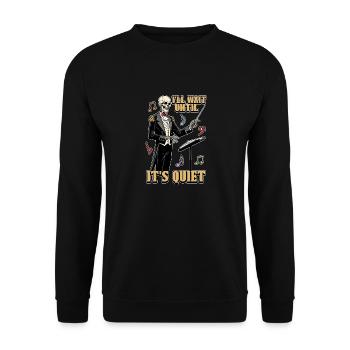 Music Director I'll Wait Until It's Choir Director - Unisex Sweatshirt - black - Front - Alina (178cm) & Michal (187cm)