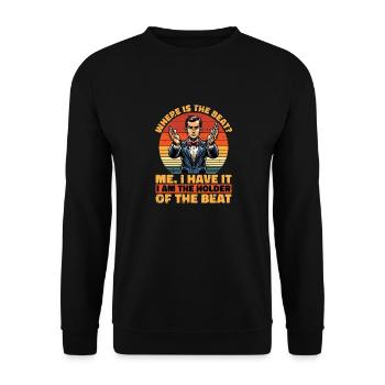 Music Director Where Is The Beat Choir Director - Unisex Sweatshirt - black - Front - Alina (178cm) & Michal (187cm)