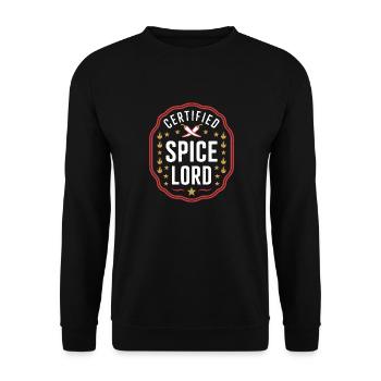 Red Pepper Chili Spicy Food Lover - Unisex Sweatshirt - black - Front - Alina (178cm) & Michal (187cm)