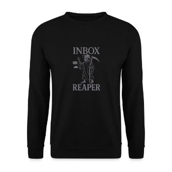 Aus Dem Ferienmodus Aus Dem Büro Queen Vacation - Unisex Pullover - Schwarz - Vorne - Alina (178cm) & Michal (187cm)