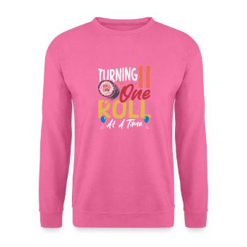 Sushi d’anniversaire 11 bâtonnets de wasabi - Sweat-shirt Unisexe - rose - Devant