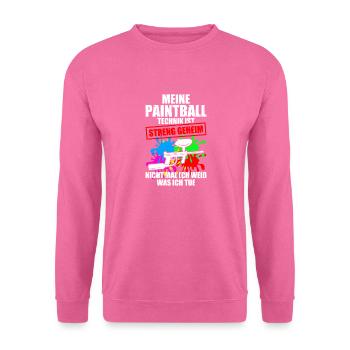 Paintball Technique Gotcha Paintball Player - Unisex Sweatshirt - pink - Front