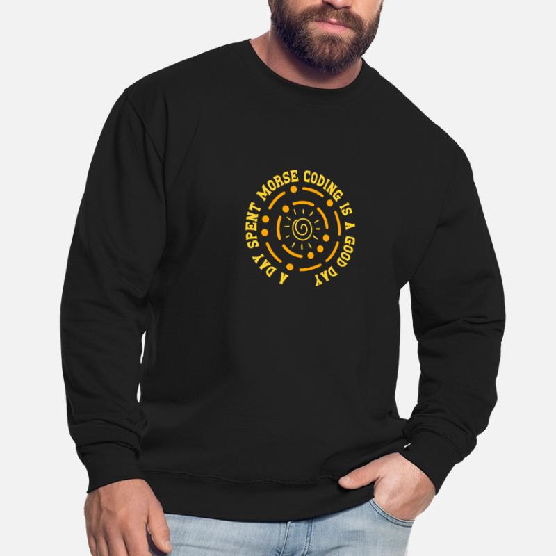 Morsecode Morse Code A Day Spend Morse Coding Unisex Pullover