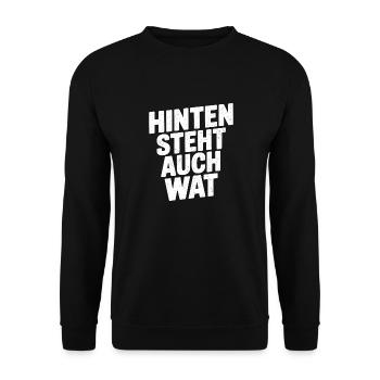 Hinten Steht Auch Wat - Unisex Pullover - Schwarz - Vorne - Alina (178cm) & Michal (187cm)