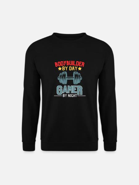 Gamer Bodybuilder Kraftsport Design - Unisex Pullover - Schwarz
