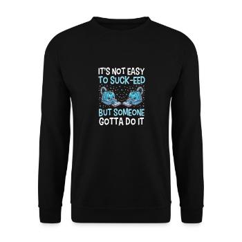 Nettoyant Lover Cleaner - Sweat-shirt Unisexe - noir - Devant - Alina (178cm) & Michal (187cm)