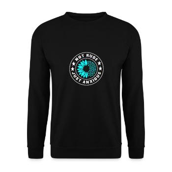 Trouble anxieux Trouble anxieux - Sweat-shirt Unisexe - noir - Devant - Alina (178cm) & Michal (187cm)