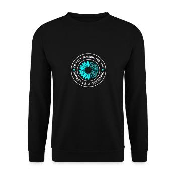 Anxiety disorder Anxiety disorder - Unisex Sweatshirt - black - Front - Alina (178cm) & Michal (187cm)