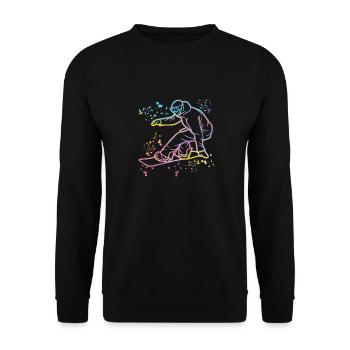 Snowboarder Snowboarding Snowboard - Sweat-shirt Unisexe - noir - Devant - Alina (178cm) & Michal (187cm)
