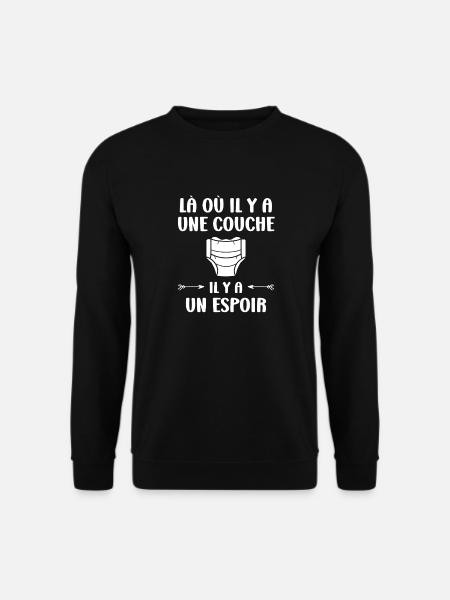 Couches - Sweat-shirt Unisexe - noir
