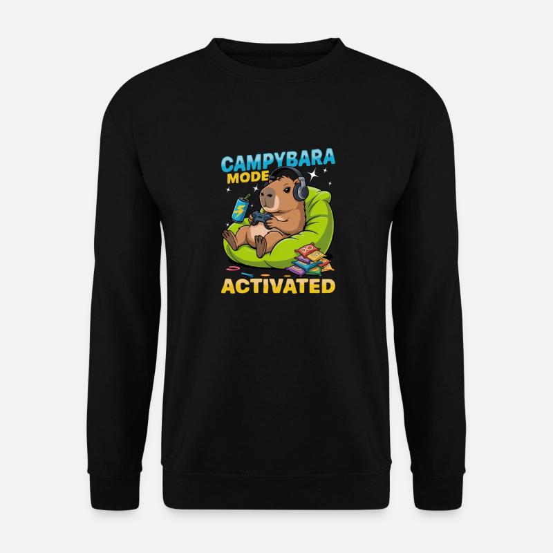 Capybara Gamer Gaming - Unisex Sweatshirt - black