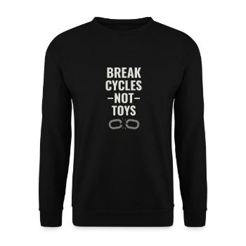 Emotionally Available Father Sanfter - Unisex Sweatshirt - black - Front - Alina (178cm) & Michal (187cm)