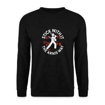 Escrima Kampfsport The Arnis Way - Unisex Pullover - Schwarz - Vorne - Alina (178cm) & Michal (187cm)