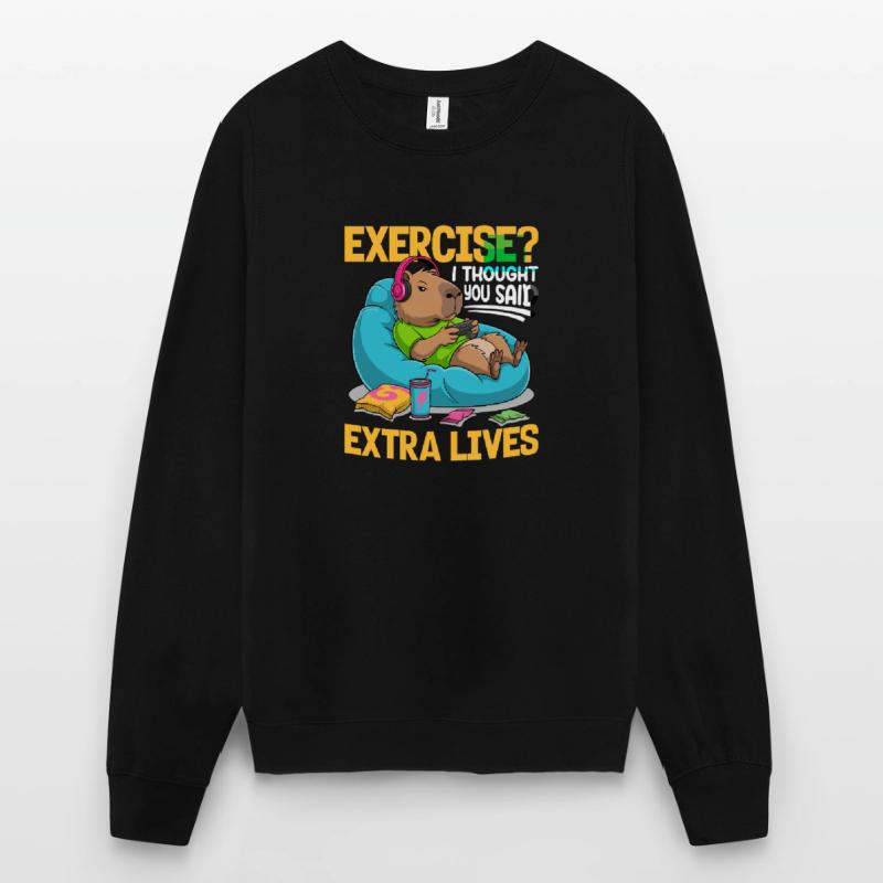 Capybara Gamer Gaming Unisex Sweatshirt