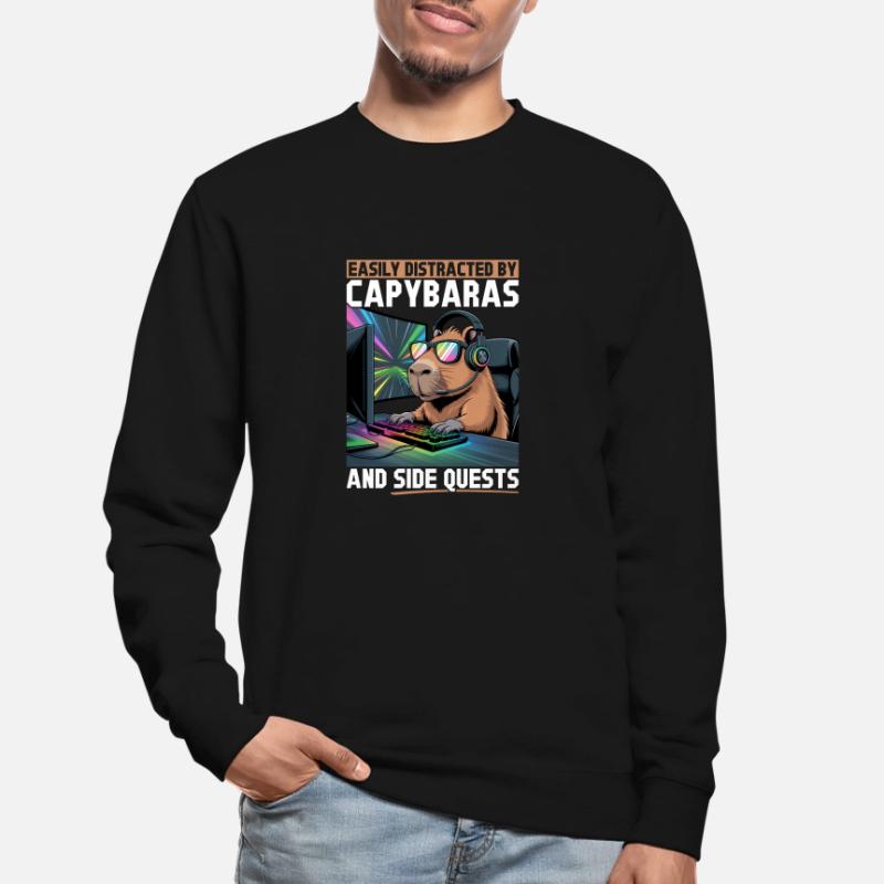 Capybara PC Gamer Gaming Unisex Sweatshirt
