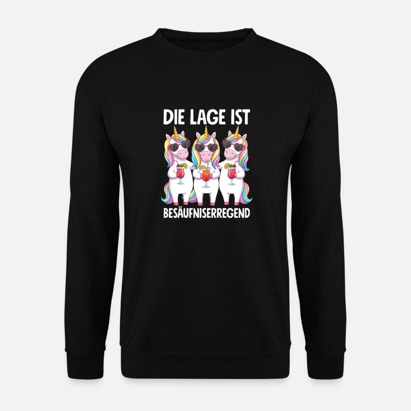 The situation is drunkenness - Unisex Sweatshirt - black