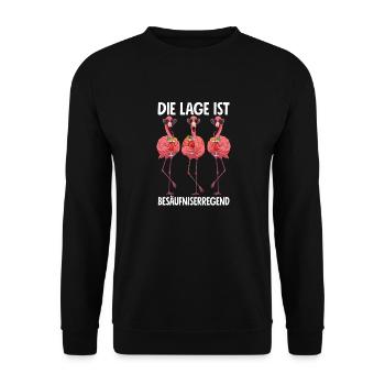 La situation est l’ivresse - Sweat-shirt Unisexe - noir - Devant - Alina (178cm) & Michal (187cm)