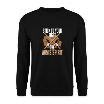 Escrima Martial Arts The Arnis Spirit - Unisex Sweatshirt - black - Front - Alina (178cm) & Michal (187cm)