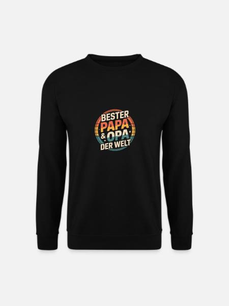 Bester Papa & Opa Der Welt Vintage - Unisex Pullover - Schwarz