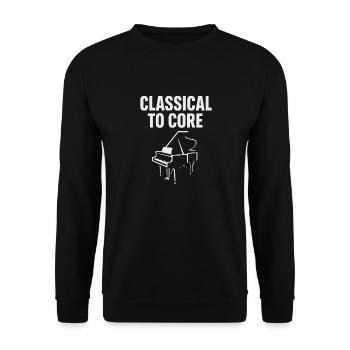 Classical Pianist Piano Life Music Recital - Unisex Sweatshirt - black - Front - Alina (178cm) & Michal (187cm)