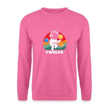 Astronaut Twelve Birthday Adventure - Unisex Sweatshirt - pink - Front
