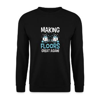 Nettoyant Lover Cleaner - Sweat-shirt Unisexe - noir - Devant - Alina (178cm) & Michal (187cm)